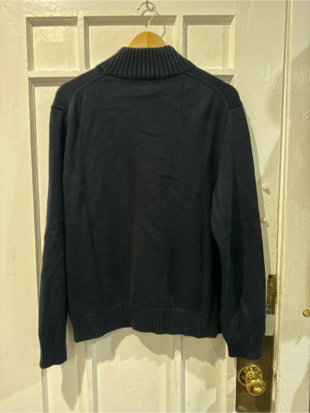 Polo by Ralph Lauren Navy Half-Zip Sweater with Red Pony